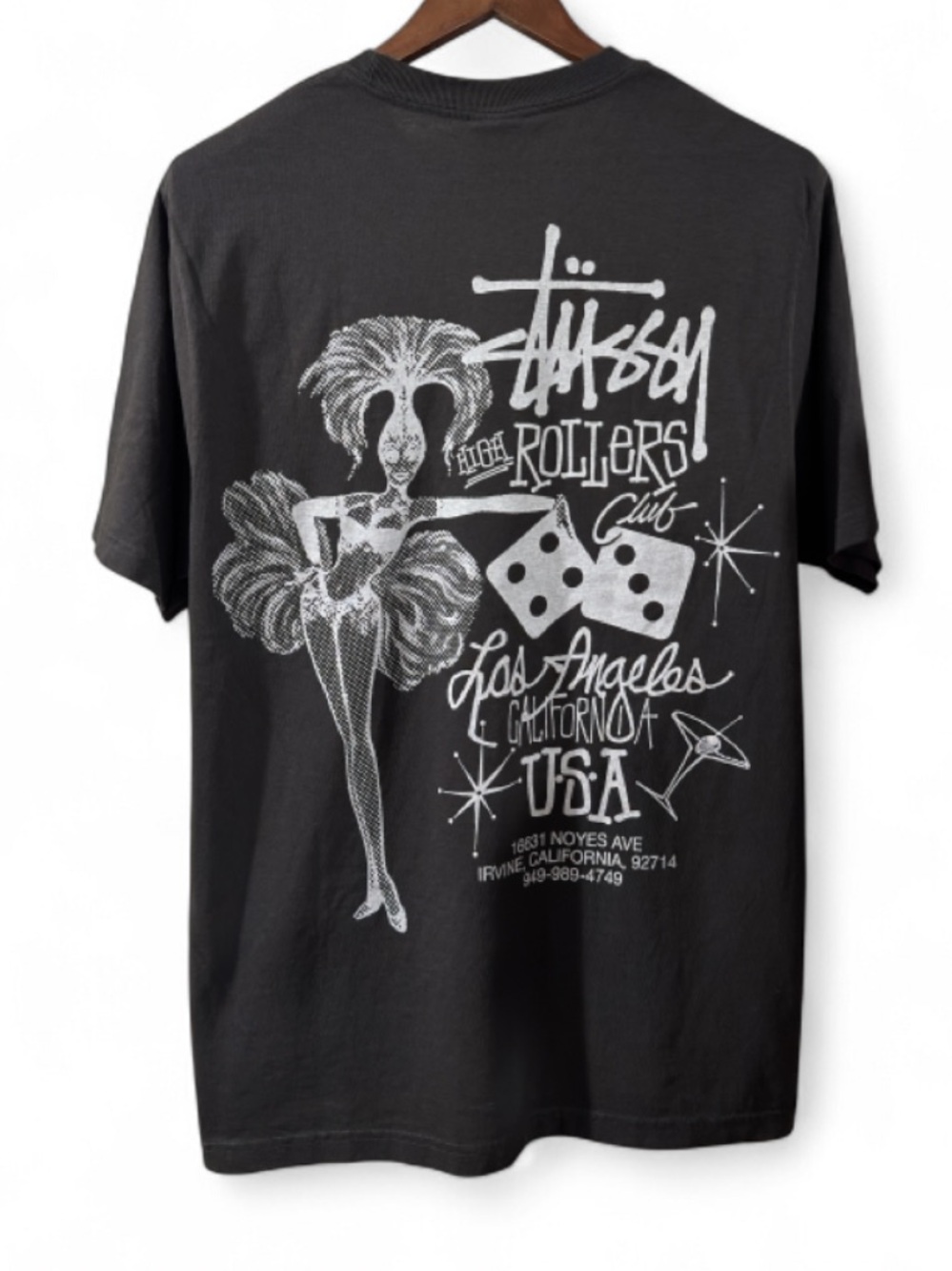 Stรผssy Archive High Rollers Club Los Angeles Graphic T-shirt Size Menโs Medium